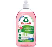 RAINETT - Líquido para vajillas con vinagre de frambuesa - Fórmula concentrada superdesengrasante - Probado Dermatológicamente - Botella reciclada y reciclable - Ecolabel - Formato compacto - 500 ml