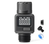 rainfactory Medidor digital de agua para jardín, medidor de flujo de agua digital, contador de agua digital