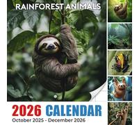 Rainforest Animals 2026 Calendar: A lush and diverse world full of hidden wonders