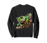 Rainforest Anphibian Red Eyes Frog Red Eyed Tree Frog Sudadera