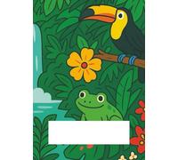 Rainforest Paradise Primary Composition Notebook K-2 with Picture & Feedback Space: Story Journal with Dotted Midline, Drawing Section, and Handwriting Practice for Kids (7x10)