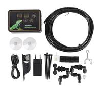 Rainforest Tank Timer de nebulización Control táctil silencioso automático Reptile Mister con temporizador 360 boquillas ajustables DC 5 V para terrarios de reptiles Vivariums