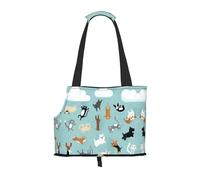 Raining Cats & Dogs Print Pets Dogs Carrier Bags Puppy Carrier Dog Walking Bags for Small Dogs and Cat and Rabbit