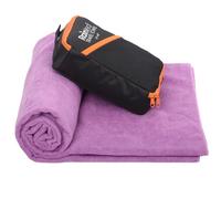 Rainleaf Toalla de viaje de microfibra de secado rápido, ultra compacta, súper absorbente, paños para baño, ducha, camping, mochileros, color morado, 34 x 60 pulgadas