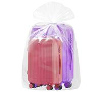 Rainmae Paquete de 10 bolsas grandes de plástico transparente de 32 x 48 pulgadas, bolsas gigantes de almacenamiento a prueba de polvo y humedad para equipaje, maleta, mu