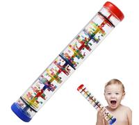 Rainmaker 12 pulgadas Divertido Palo de Lluvia Juguete para Bebé Sonajero Tubo Educativo Rainmaker Juguete Bebé Plástico Música Sensorial Instrumento Auditivo Favor de Fiesta