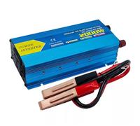 Rainorning Onduleur de Voiture 12V à 220V, Convertisseur de Puissance à Onde Sinusoïdale Modifiée avec Protection Contre Les Surcharges et Les Courts Circuits et Deux Ports USB. (2000W)