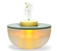 Rainpal 1,2L Mini humidificador de aire con iluminación, 20dB Humidificador de niebla fría ajustable de 6 velocidades, volumen de niebla 300 ml/h con elemento de filtro