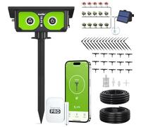 RAINPOINT Kit de Riego por Goteo WiFi Automático Solar, Nuevo Diseño de Manguera para Distribución Uniforme del Agua, Sistema de Riego por Goteo con 90 modos de temporizador, control remoto App