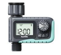 RAINPOINT Programador Riego Automatico, Temporizador de Riego con Retraso por Lluvia/Riego Manual, Alto Flujo de Agua, para Césped y Jardín