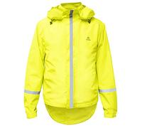 RainRider Chubasquero (hombre/mujer), chaqueta de lluvia para bicicleta, reflectante, impermeable, cortavientos y transpirable para correr, senderismo, neón, M