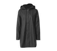 RAINS Abrigo de entretiempo negro, Talla XS