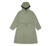 Rains - Chaqueta A-Line Larga con Cinturón - Jackets - Mujer - Verde - S -