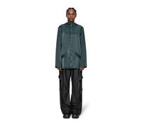 RAINS Chaqueta impermeable con capucha, unisex, MI-LONG JACKET. Color Azul crepúsculo