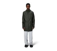 RAINS Chaqueta impermeable marca modelo LONG JACKET, 03 GREEN, M