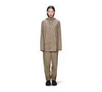 RAINS Chaqueta impermeable unisex con capucha, JACKET. Color beige
