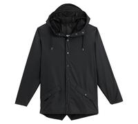 RAINS Chaqueta impermeable unisex con capucha, JACKET. Color Negro