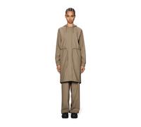 RAINS Cortavientos con capucha semilargo STRING W PARKA. Color beige