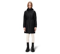 RAINS Cortavientos LOHJA LONG INSULATED CURVE JACKET. Color Negro