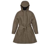 RAINS Curve Long Jacket Wood Talla: L | Parkas Outlet | Mujer