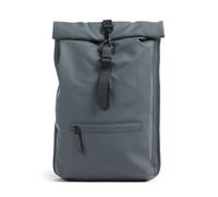 Rains Mochila roll-top azul-gris, fibra sintética, unisex, 13L