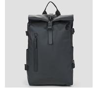 RAINS - Mochila enrollable, mochila impermeable unisex, Negro -, L, Moderno