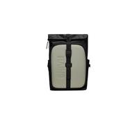 Rains Texel Moulded Mochila roll-top negro/gris, polyester, unisex, 25L
