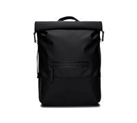 RAINS Mochila Trail Rolltop para viajes y trabajo, Black, One Size, moderno