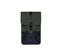 RAINS Mochila Trail verde camuflaje para hombre y mujer, Verde, Talla única