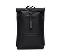 RAINS Mochila Unisex ROLLTOP RUCKSACK. Talla talla única. Color Negro