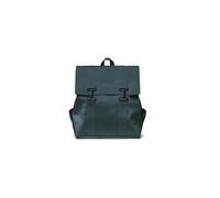 RAINS MSN Bag - Mochila urbana minimalista, de poliuretano, color verde | Bolsillo para portátil de 15 pulgadas, cierre de mosquetón, compartimento espacioso, tejido impermeable, uso diario