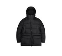 RAINS Parka ALTA LONG PUFFER CARGO J negro | L