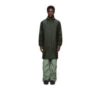 RAINS Parka impermeable unisex con capucha, FISHTAIL. Color Caqui