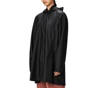 Rains Parka larga lluvia mujer. Negro 44 (XL)