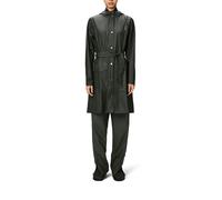 Rains Parka larga lluvia mujer. Verde militar 42 (L)