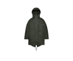 RAINS Regenjacke NOME LONG oliva | L
