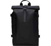 RAINS Rolltop Rucksack Large W3 - Unisex - Negro - talla única- modelo 2025