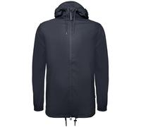 RAINS Cortavientos recto con capucha unisex STORM BREAKER. Color azul marino