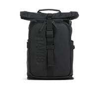 Rains Texel Moulded Mochila roll-top negro, polyester, unisex, 25L