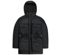 RAINS Unisex Askim Long Insulated Cargo Jacket W3t4 Black Talla: L | Parkas Outlet | Unisex | Negro