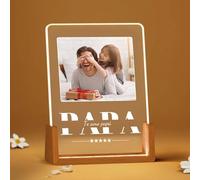 Rainsar Regalo dia del Padre Personalizado,Lampara Personalizada con Foto,Lampara Personalizada Papa, Regalo Dia Del Padre Día Del Padre Regalo Original, Regalos De Hijas e Hijos
