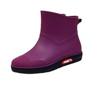 Rainshoes - Botas de agua termal para mujer, impermeables, con tubo corto, morado, 39 EU