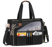 RAINSMORE Bolso Portatil Mujer Maletin Portatil 15,6 Pulgadas | Grande Bolso Profesora Bolsa Trabajo con Bolsillo Aislante para Universidad Enfermera Shopper Oficina
