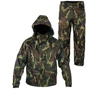 Rainsuit Impermeable Pantalon Chaqueta Pesca Caza Capucha Traje lluvia Verde XL