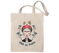 rainUP Bolsa Frida Kahlo Algodón Ecológico - Tote Bag (Viva la Frida)