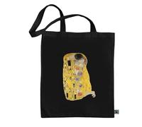 rainUP Bolsa Pinturas Clásicos del Arte Tote Bag 100% Algodón Ecológico De Comercio Justo Fairtrade (El beso - Klimt)