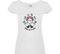 rainUP Camiseta Frida Mujer (S, Viva la Frida)