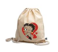rainUP Mochila Betty Corazón Algodón 100% Ecológico Comercio Justo. Resistente y Cómoda - Algodón 100% orgánico. Idónea para compras, viaje, gimnasio, padel, trekking...