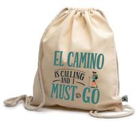 rainUP Mochila de Cuerdas Camino Santiago - Ideal para Peregrinos - Resistente y Cómoda - Algodón 100% orgánico. Idónea para viaje, gimnasio, padel, trekking... (Chica)