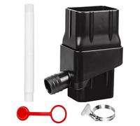 Rainwater Collection System | 1x Rain Barrel Diverter Kit | Downspout Diverter For Colander, Filtration Valve, Standard Gutter Downspout, Adjustable Diverters For 2 X 3inch Standard Downspouts